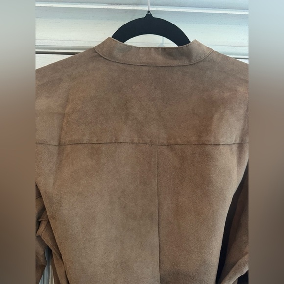 Banana Republic Brown Faux Suede Shirtdress, Small - Picture 10 of 14